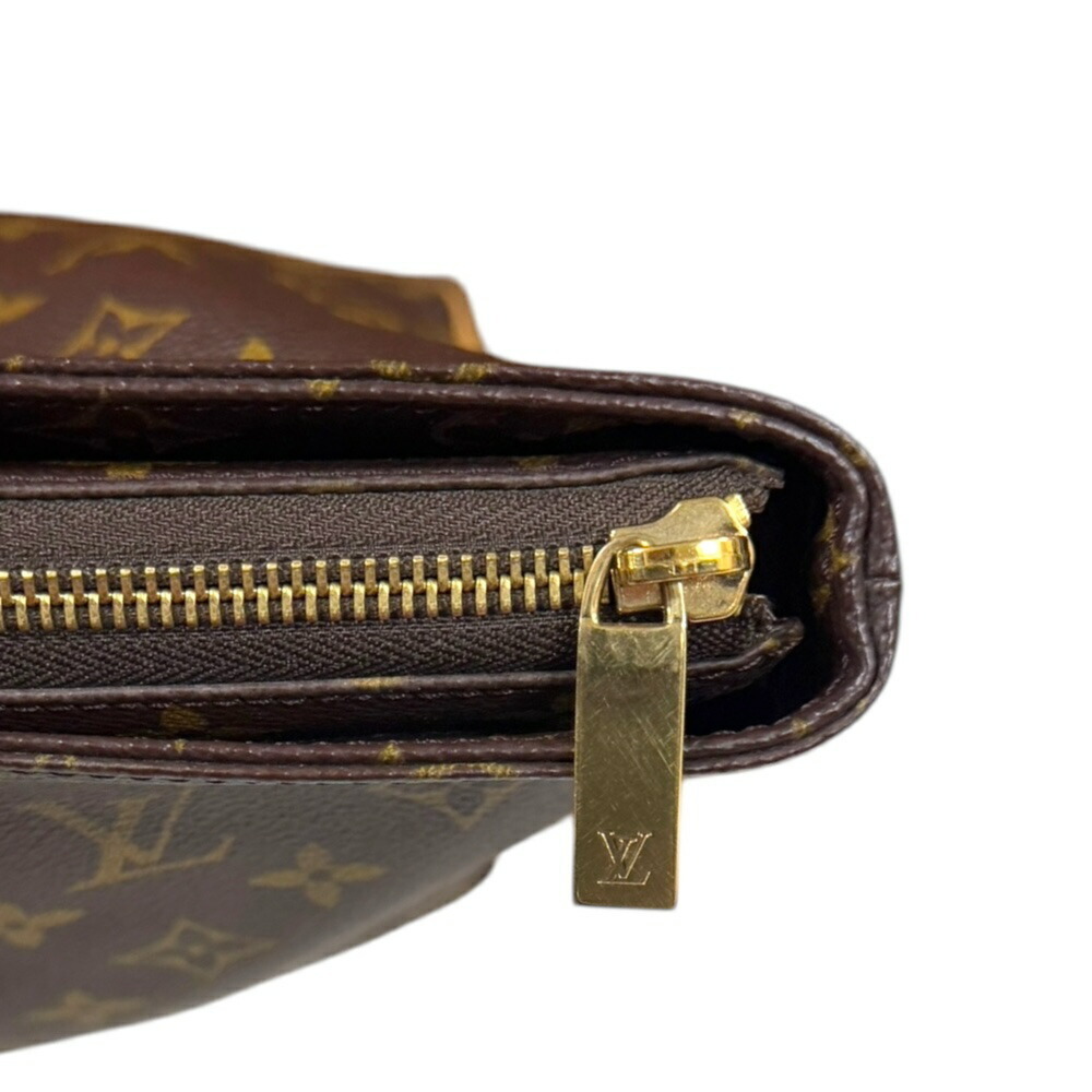 LOUIS VUITTON Authentic Brown Monogram Canvas Tote Bag - Picture 10 of 11